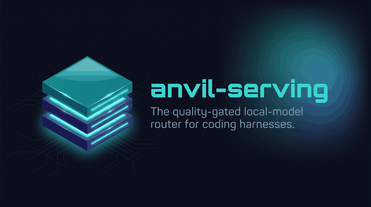 anvil-serving — the quality-gated local-model router for coding harnesses